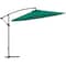 Global Industrial Cantilever Umbrella w/ Crank, Tilt & Cross Brace, Olefin Fabric, 10'W, Green 436972GN - alternate 1